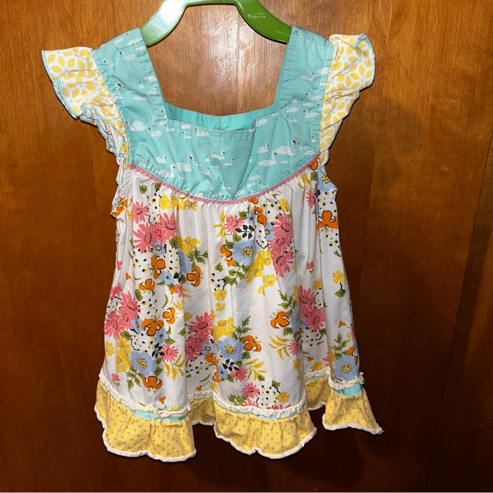 Matilda Jane Floral Girls Top with Ruffle Details